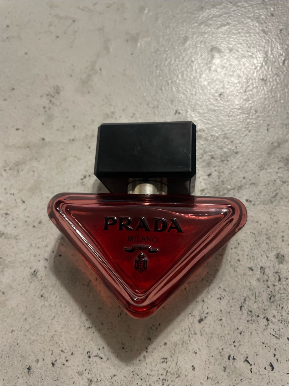 Prada Red Triangular Milano Perfume Bottle